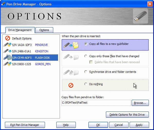 Pen Drive Manager Screenshot